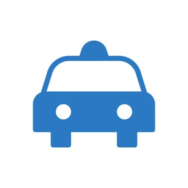 taksi vektörü renk simgesi