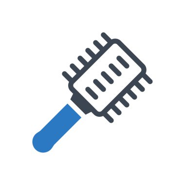 tarak vektörü renk simgesi