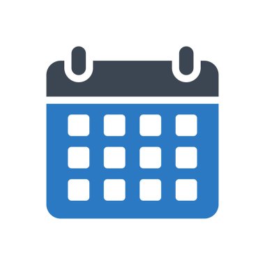 takvim vektörü renk simgesi