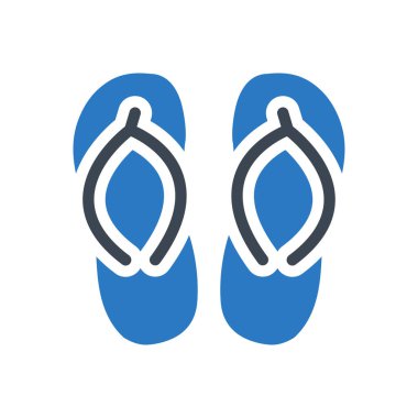 sandalet vektörü renk simgesi