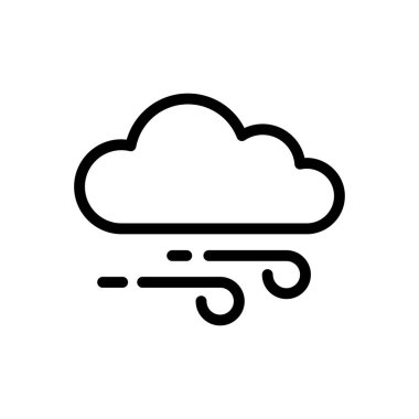 bulut vektörü ince çizgi simgesi