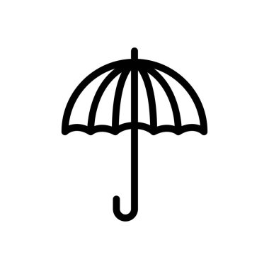 yağmur vektörü ince çizgi simgesi