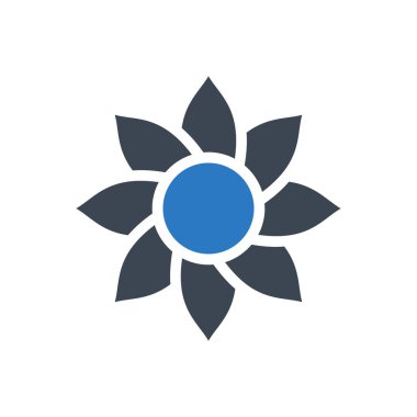 Doğa vektörü renk simgesi