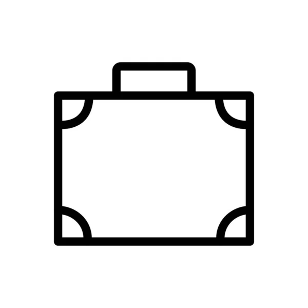 Baggage Vector Thin Line Icon — Stockvektor