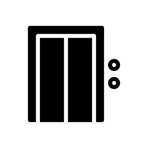 Lift Vector Glyph Platte Pictogram — Stockvector