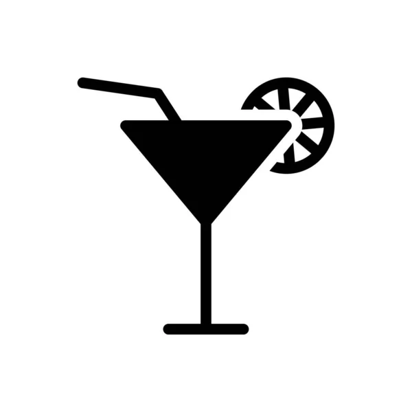 Beverage Vector Glyph Flat Icon — Stock Vector