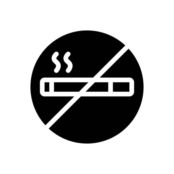 Cigarette Vector Glyph Flat Icon — Stock Vector