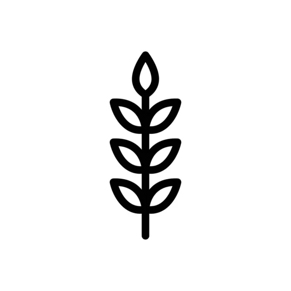 Вектор Пшениці Тонка Лінія Значок — стоковий вектор