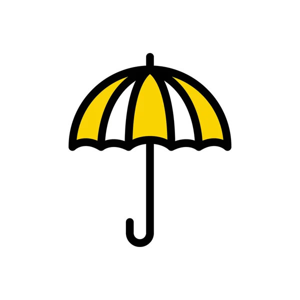 Rain Vector Flat Color Icon — Stock Vector
