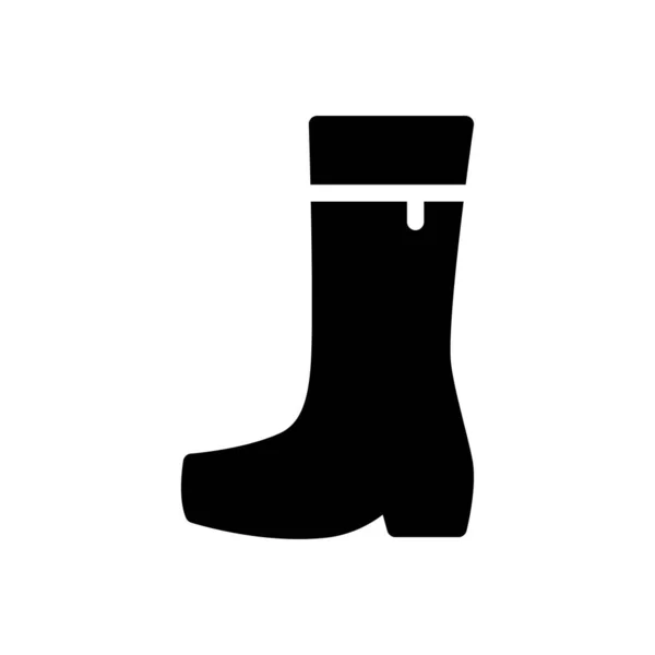 Boot Vector Glyph Flat Icon — Stock Vector
