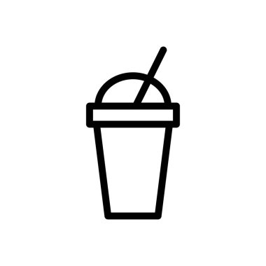 soğuk vektör ince çizgi simgesi