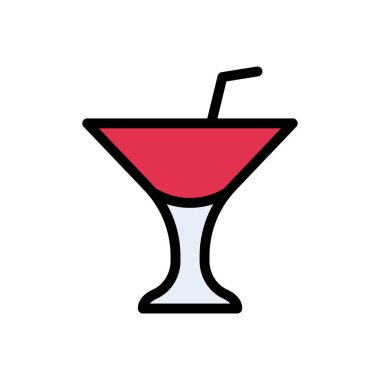 soda vektörü düz renk simgesi