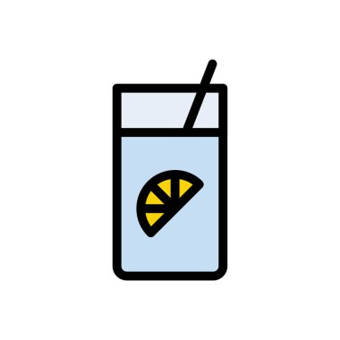 limon vektörü düz renk simgesi