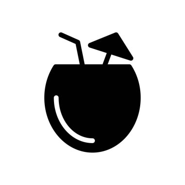 meyve suyu vektörü düz simgesi