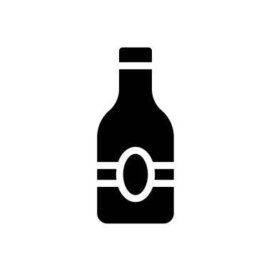 alkol vektörü düz simge