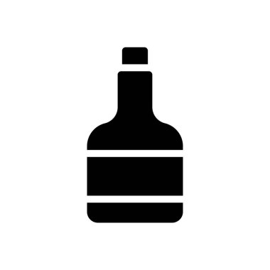 alkol vektörü düz simge