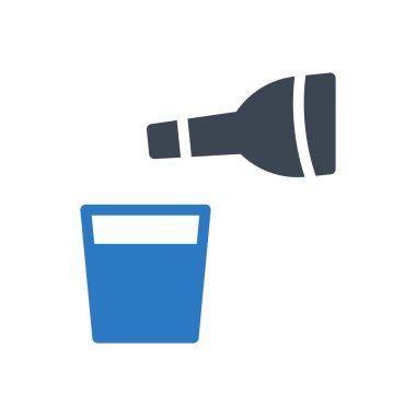 alkol vektörü renk simgesi