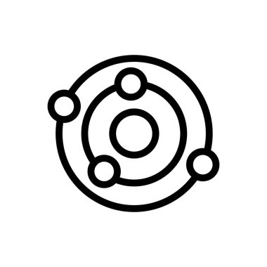 radar vektörü ince çizgi simgesi