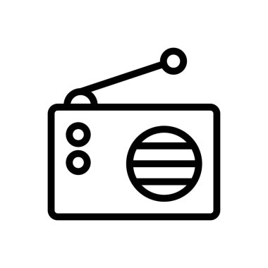 anten vektörü ince çizgi simgesi