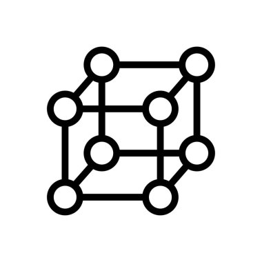 Kafes vektörü ince çizgi simgesi