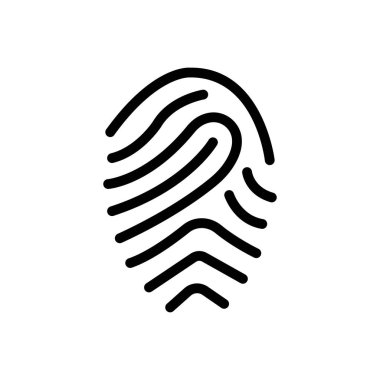 Doğrulama vektörü ince çizgi simgesi