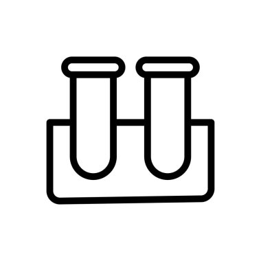 tüp vektör ince çizgi simgesi