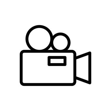 kayıt vektörü ince çizgi simgesi