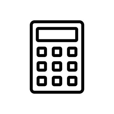 muhasebe vektörü ince çizgi simgesi