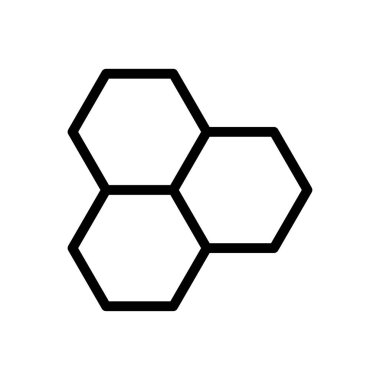 hücre vektörü ince çizgi simgesi