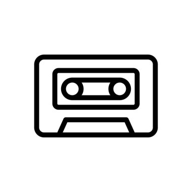 bant vektörü ince çizgi simgesi