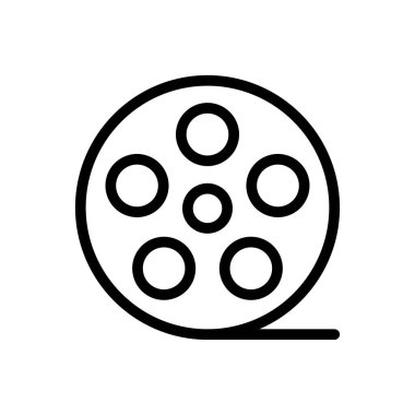 kamera vektörü ince çizgi simgesi