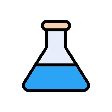 beher vektörü düz renk simgesi