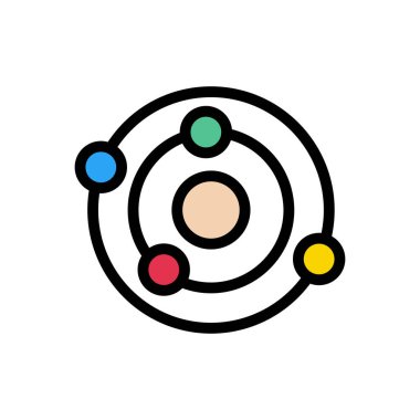 radar vektörü düz renk simgesi