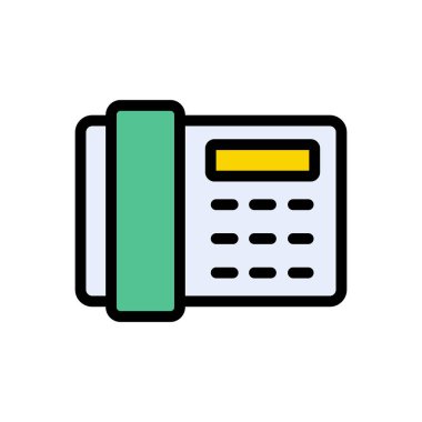 Sabit hat vektör düz renk simgesi