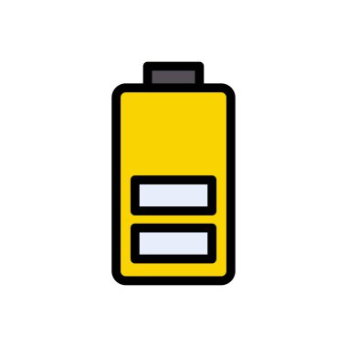 hücre vektörü düz renk simgesi