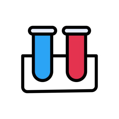 tüp vektör düz renk simgesi
