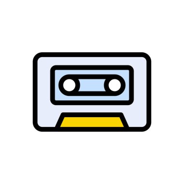 bant vektörü düz renk simgesi