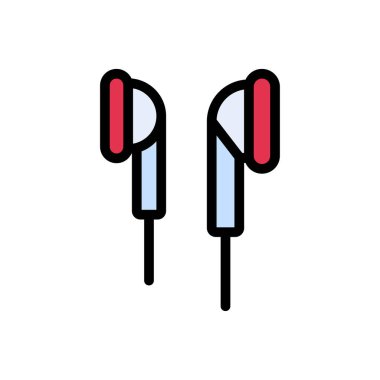 ses vektörü düz renk simgesi