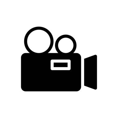 kayıt vektörü glyph düz simgesi