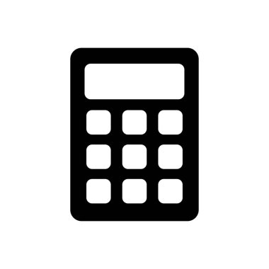 muhasebe vektörü glyph düz simgesi