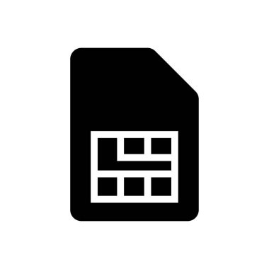 Kart vektör düz simgesi