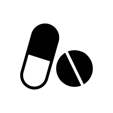 kapsül vektör düz simge