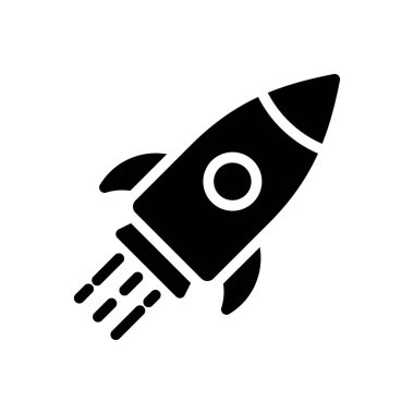 roket vektör düz simge