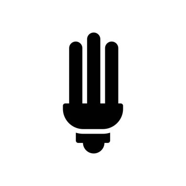 ampul vektör kabartması düz simge