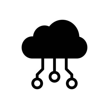 hesaplama vektörü glyph düz simgesi