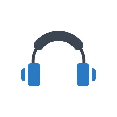 kulaklık vektör renk simgesi