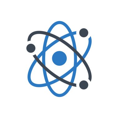 atom vektörü renk simgesi