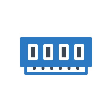 donanım vektör renk simgesi