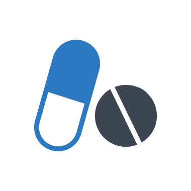 kapsül vektör renk simgesi