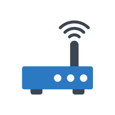 modem vektör renk simgesi